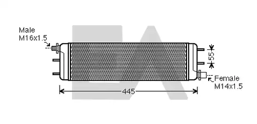 маслен радиатор, двигателно масло EACLIMA 37G50019