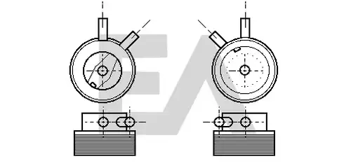 маслен радиатор, двигателно масло EACLIMA 37G54006