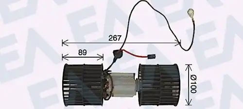 електромотор, вентилатор вътрешно пространство EACLIMA 42A22022