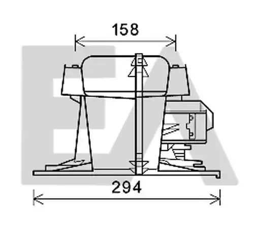 електромотор, вентилатор вътрешно пространство EACLIMA 42A60002