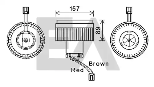 електромотор, вентилатор вътрешно пространство EACLIMA 42A78004