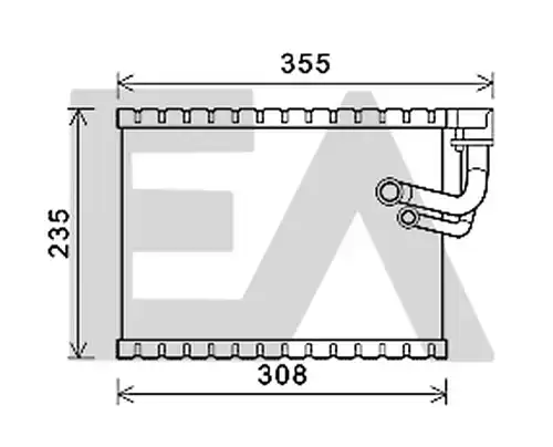 изпарител, климатична система EACLIMA 43B02009
