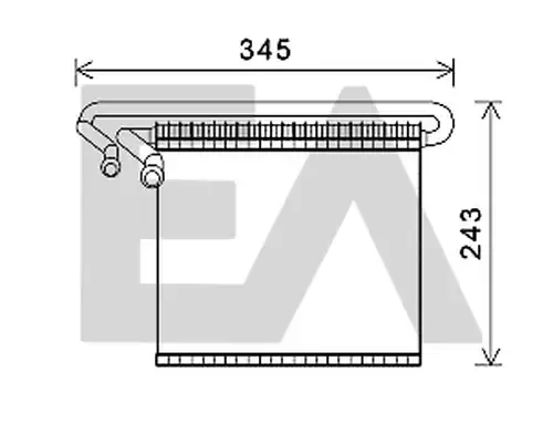 изпарител, климатична система EACLIMA 43B22022