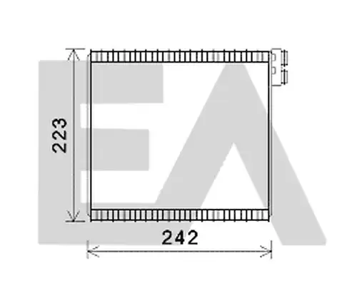 изпарител, климатична система EACLIMA 43B25007