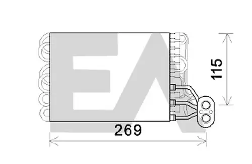 изпарител, климатична система EACLIMA 43B25008