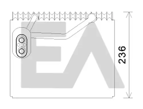 изпарител, климатична система EACLIMA 43B28005