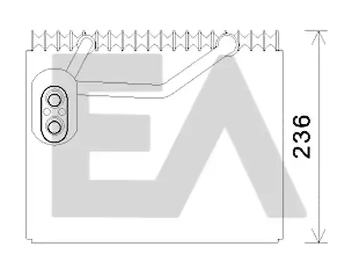 изпарител, климатична система EACLIMA 43B28006