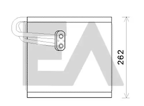 изпарител, климатична система EACLIMA 43B28008