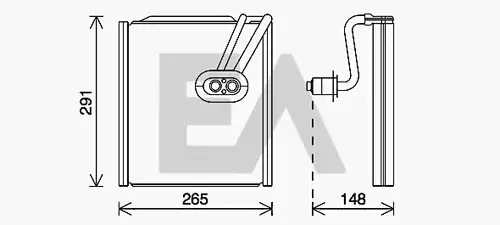 изпарител, климатична система EACLIMA 43B28010