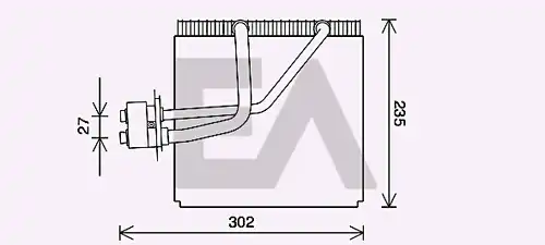 изпарител, климатична система EACLIMA 43B28012