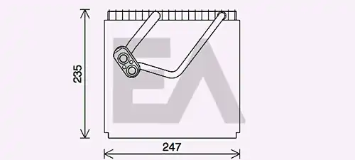 изпарител, климатична система EACLIMA 43B28013