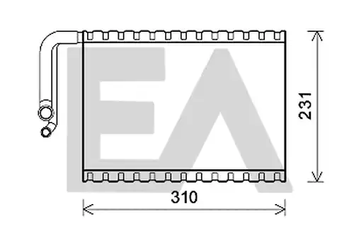 изпарител, климатична система EACLIMA 43B50019