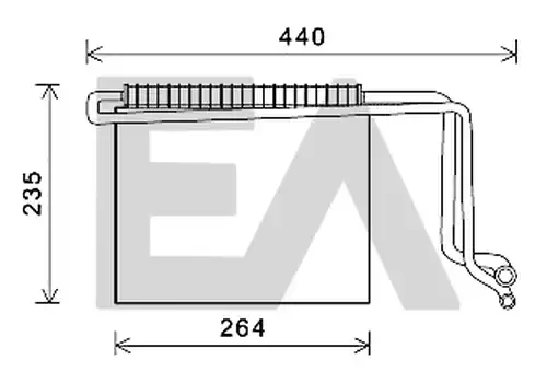 изпарител, климатична система EACLIMA 43B50022