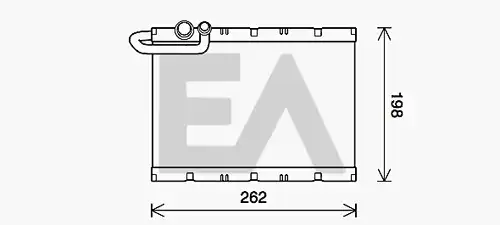 изпарител, климатична система EACLIMA 43B55010