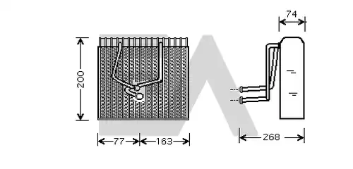 изпарител, климатична система EACLIMA 43B60003
