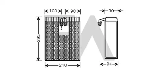 изпарител, климатична система EACLIMA 43B71004