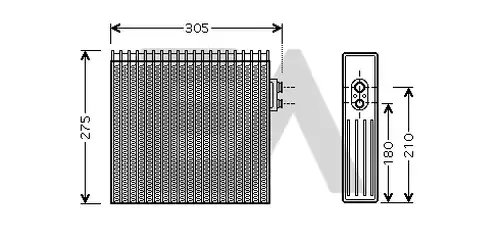 изпарител, климатична система EACLIMA 43B71005
