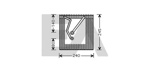 изпарител, климатична система EACLIMA 43B77004