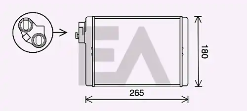 топлообменник, отопление на вътрешното пространство EACLIMA 45C02008