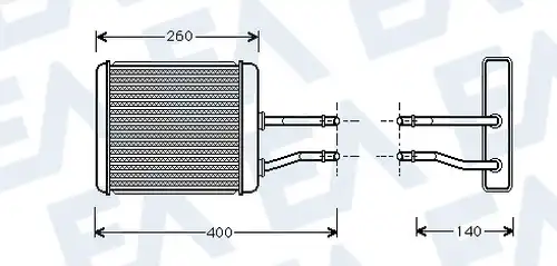 топлообменник, отопление на вътрешното пространство EACLIMA 45C03005