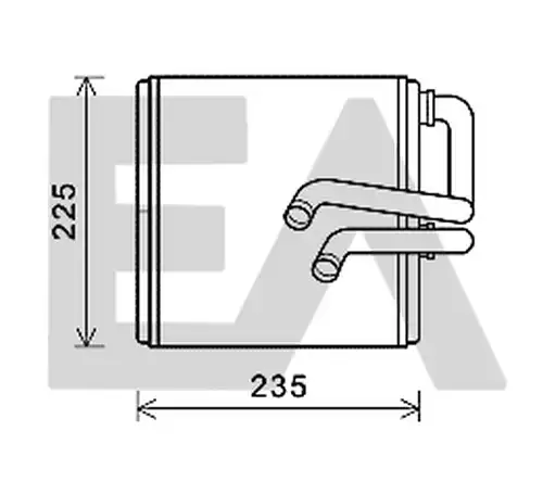 топлообменник, отопление на вътрешното пространство EACLIMA 45C18006