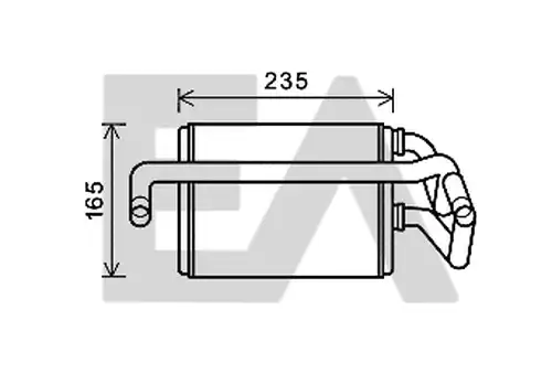 топлообменник, отопление на вътрешното пространство EACLIMA 45C18011