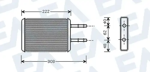 топлообменник, отопление на вътрешното пространство EACLIMA 45C22033