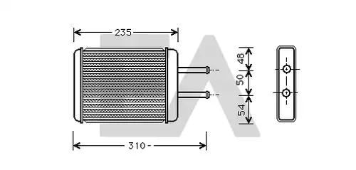топлообменник, отопление на вътрешното пространство EACLIMA 45C28003