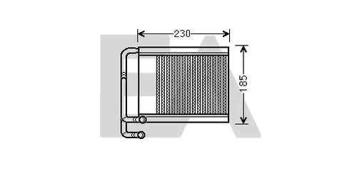 топлообменник, отопление на вътрешното пространство EACLIMA 45C28027