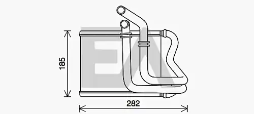 топлообменник, отопление на вътрешното пространство EACLIMA 45C28037