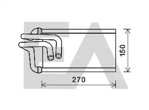 топлообменник, отопление на вътрешното пространство EACLIMA 45C33001
