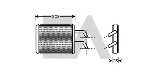 топлообменник, отопление на вътрешното пространство EACLIMA 45C36007