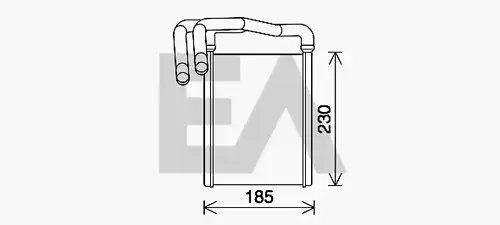 топлообменник, отопление на вътрешното пространство EACLIMA 45C36033