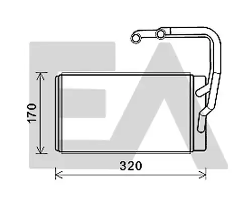 топлообменник, отопление на вътрешното пространство EACLIMA 45C36036