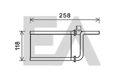 топлообменник, отопление на вътрешното пространство EACLIMA 45C51004