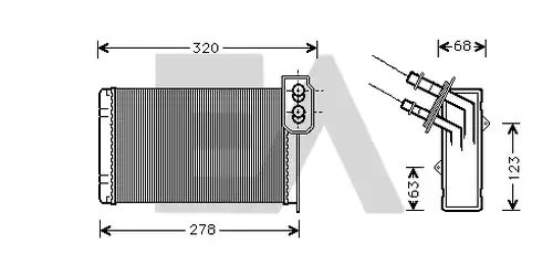топлообменник, отопление на вътрешното пространство EACLIMA 45C60003
