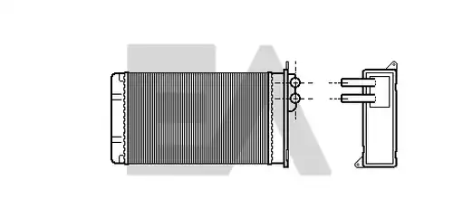 топлообменник, отопление на вътрешното пространство EACLIMA 45C67003