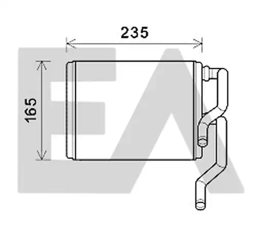 топлообменник, отопление на вътрешното пространство EACLIMA 45C68003