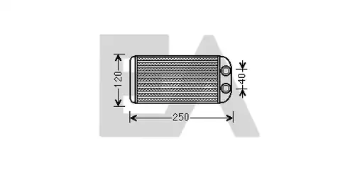 топлообменник, отопление на вътрешното пространство EACLIMA 45C71008