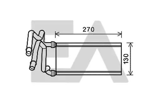 топлообменник, отопление на вътрешното пространство EACLIMA 45C71010