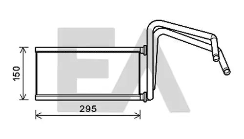 топлообменник, отопление на вътрешното пространство EACLIMA 45C71012