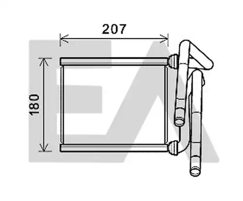 топлообменник, отопление на вътрешното пространство EACLIMA 45C71013