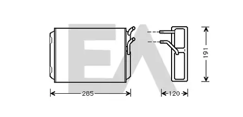 топлообменник, отопление на вътрешното пространство EACLIMA 45C78004