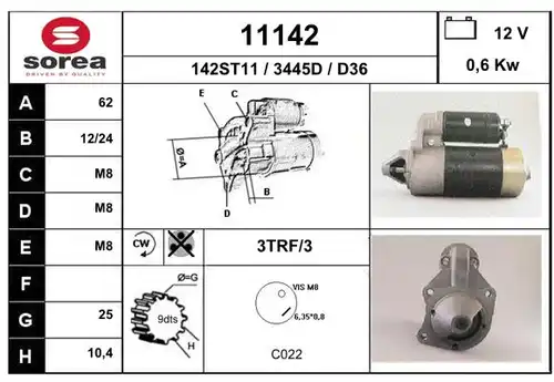 стартер EAI 11142