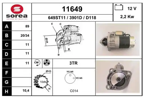 стартер EAI 11649