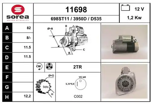 стартер EAI 11698