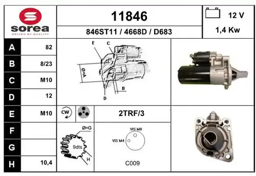 стартер EAI 11846