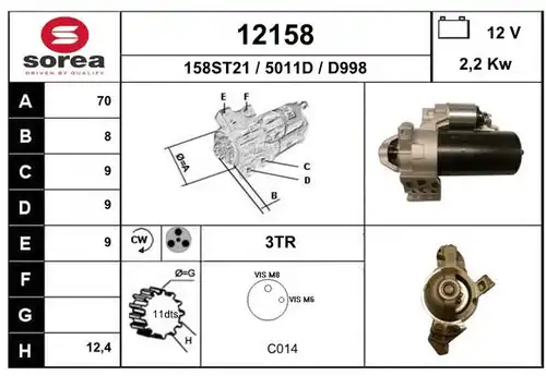 стартер EAI 12158