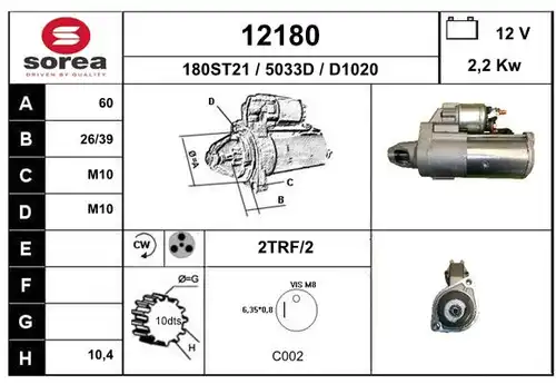 стартер EAI 12180