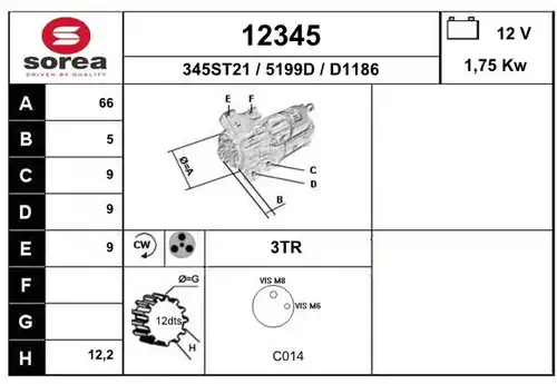 стартер EAI 12345